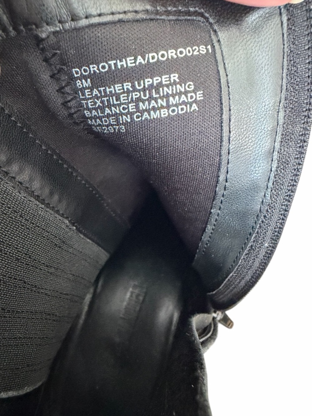 Black Leather Ankle Boots - Picture 6 of 7
